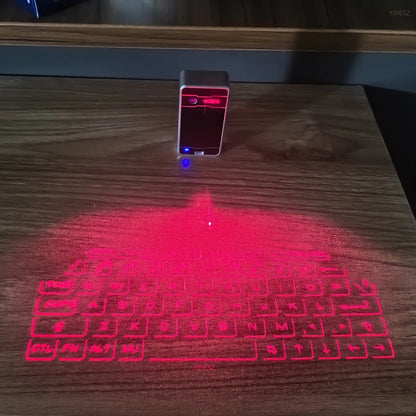 Portable Bluetooth Virtual Laser Keyboard Wireless Projector Keyboard with Mouse Function for Iphone Tablet Computer Phone